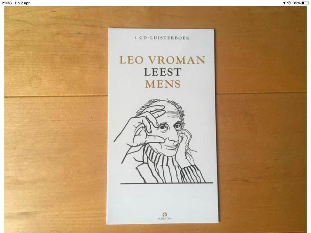 Leo Vroman -Leo Vroman leest Mens (luisterboek) (nieuw) 2015, Ophalen of Verzenden