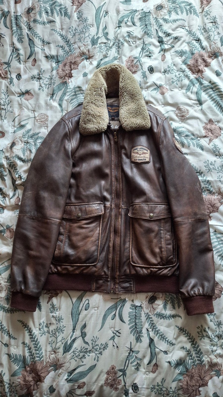 PME Legend Dakota Bomber Leren Jas XXL - Vintage Look, Bruin, Overige maten, Ophalen of Verzenden, Zo goed als nieuw