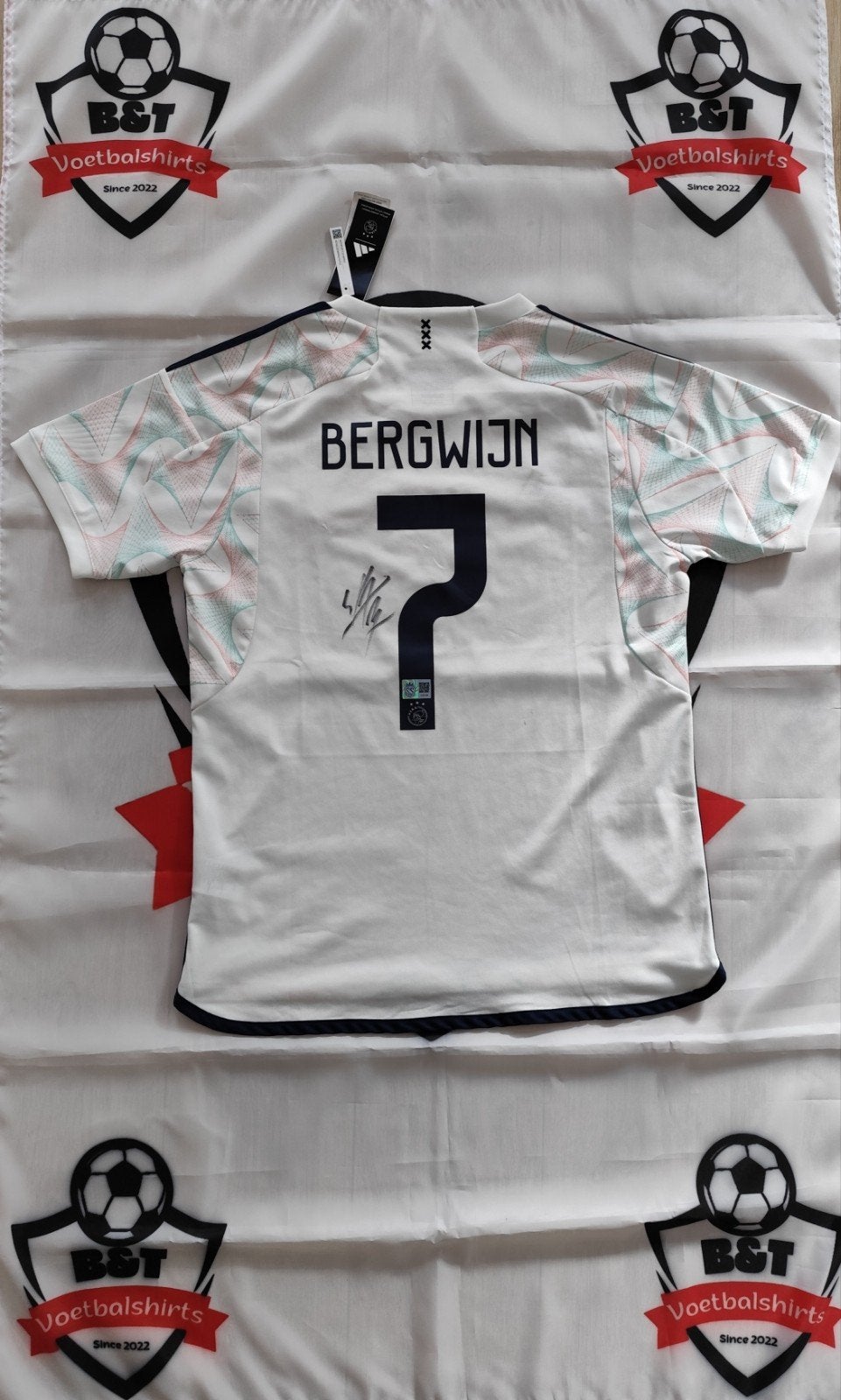 Gesigneerd Ajax uitshirt 2022/2023 - Steven Bergwijn, Verzenden, ., Nieuw, .