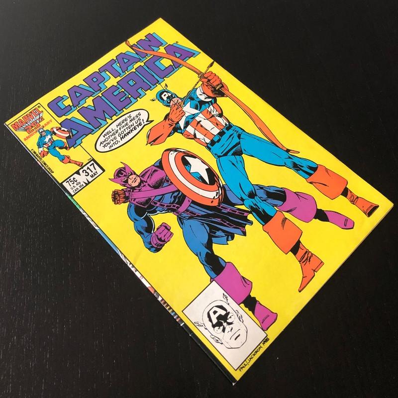 Captain America Vol.1 #317 (1986) VF+ (8.5), Boeken, Strips | Comics, Eén comic, Amerika, Marvel Comics, Ophalen of Verzenden