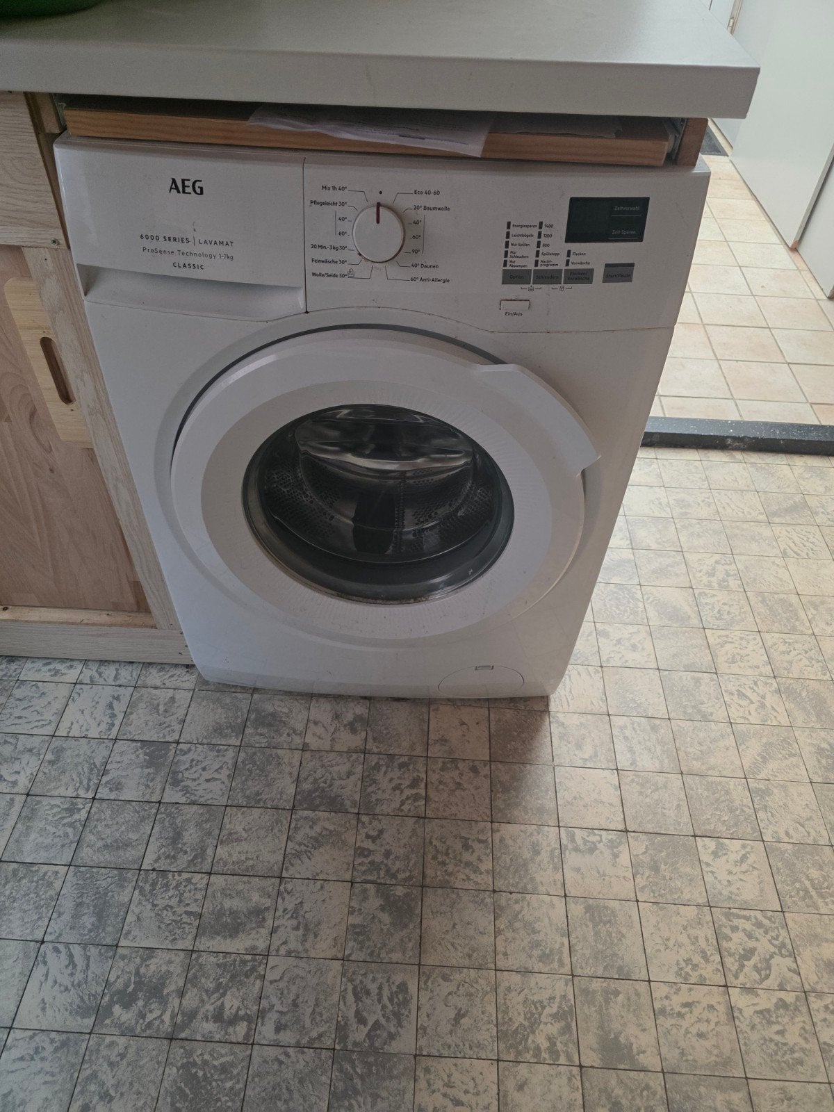 Aeg  waschmaschine, Ophalen, Gebruikt, 1200 tot 1600 toeren, Minder dan 85 cm