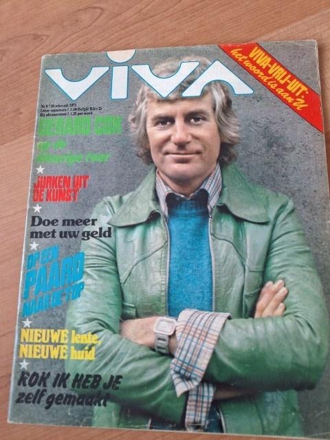 Viva 1975 Gerard Cox Paardensport Piet Mooy Barbapapa Slade, Verzamelen, Verzenden, 1960 tot 1980, Nederland, Tijdschrift