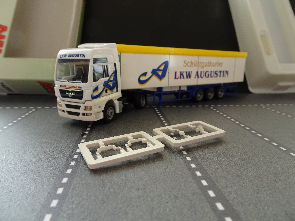 121 awm 74202 herpa man tgx lkw augustin oostenrijk 1:87, Hobby en Vrije tijd, Ophalen of Verzenden, Nieuw, Bus of Vrachtwagen