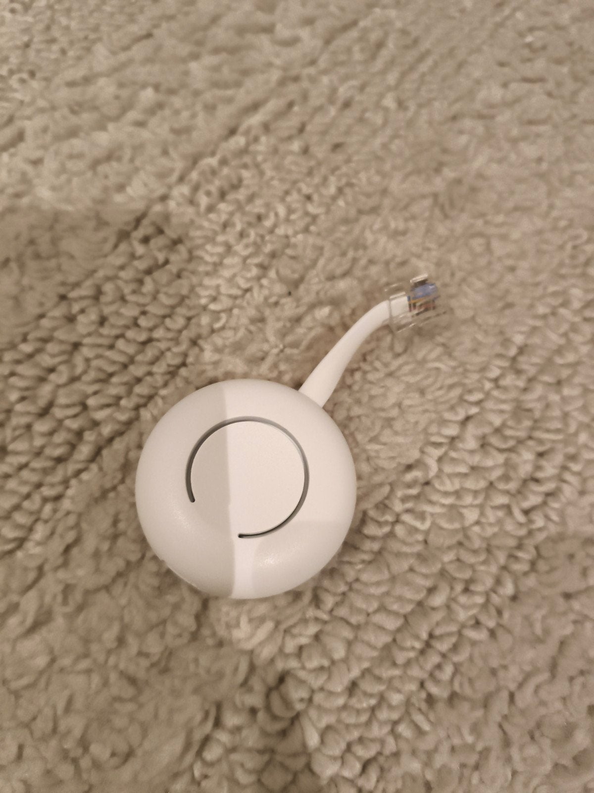 Compacte witte netwerkadapter met RJ45-aansluiting, Ophalen, Zo goed als nieuw