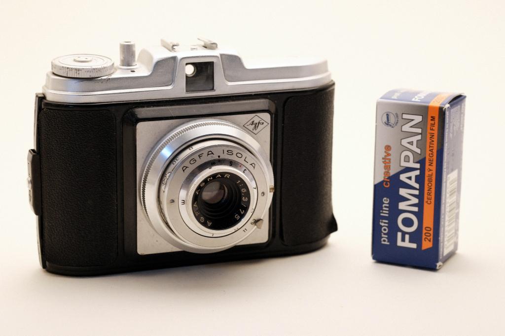 Agfa Isola, 6x6 , super compact, middenformaat, Ophalen of Verzenden, Gebruikt, Compact, Overige Merken