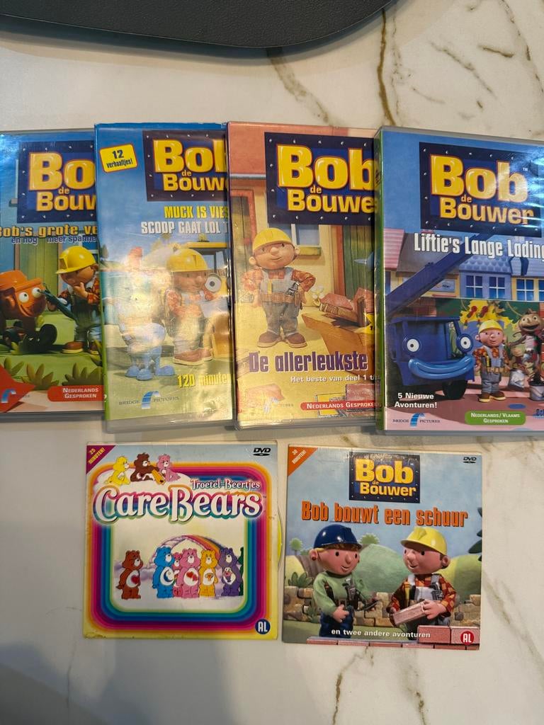 Bob de Bouwer DVD Collectie - 5 stuks, Gebruikt, Alle leeftijden, Poppen, Boxset