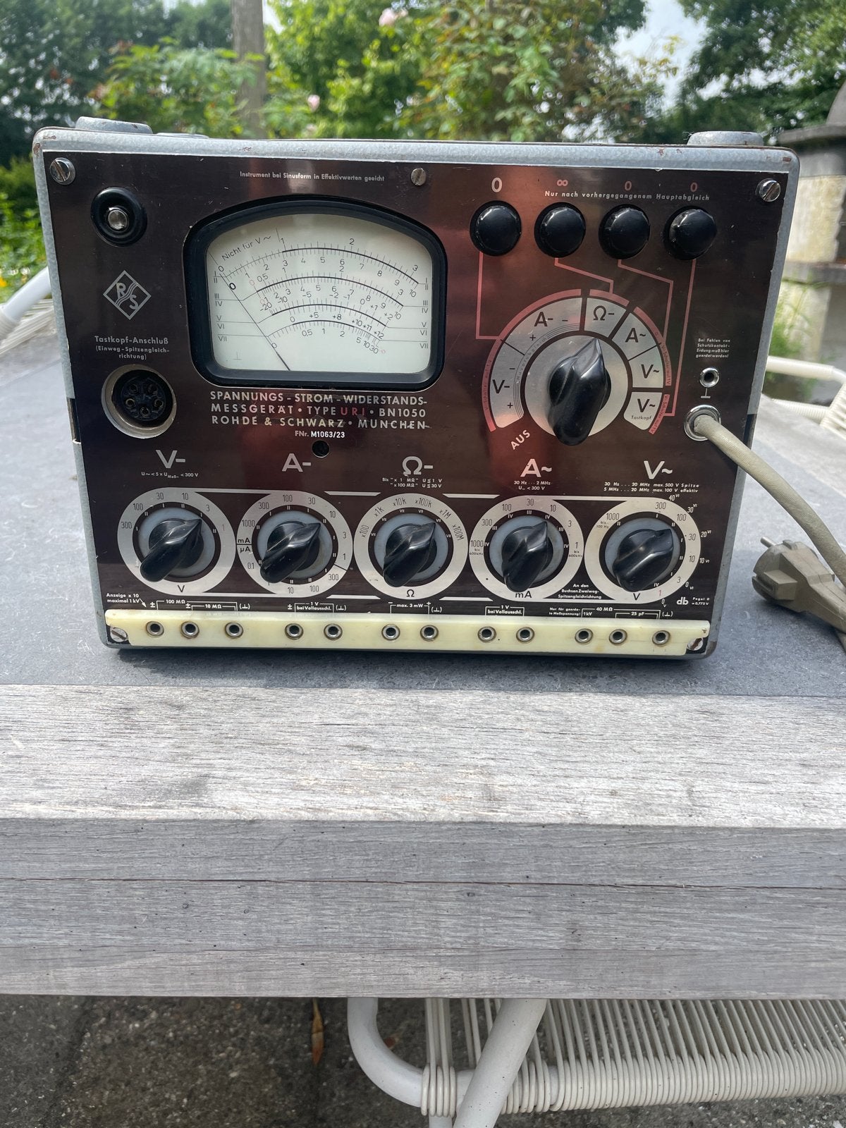 Vintage Rohde & Schwarz Spannings- Stroom- Weerstandsmeter, Ophalen of Verzenden