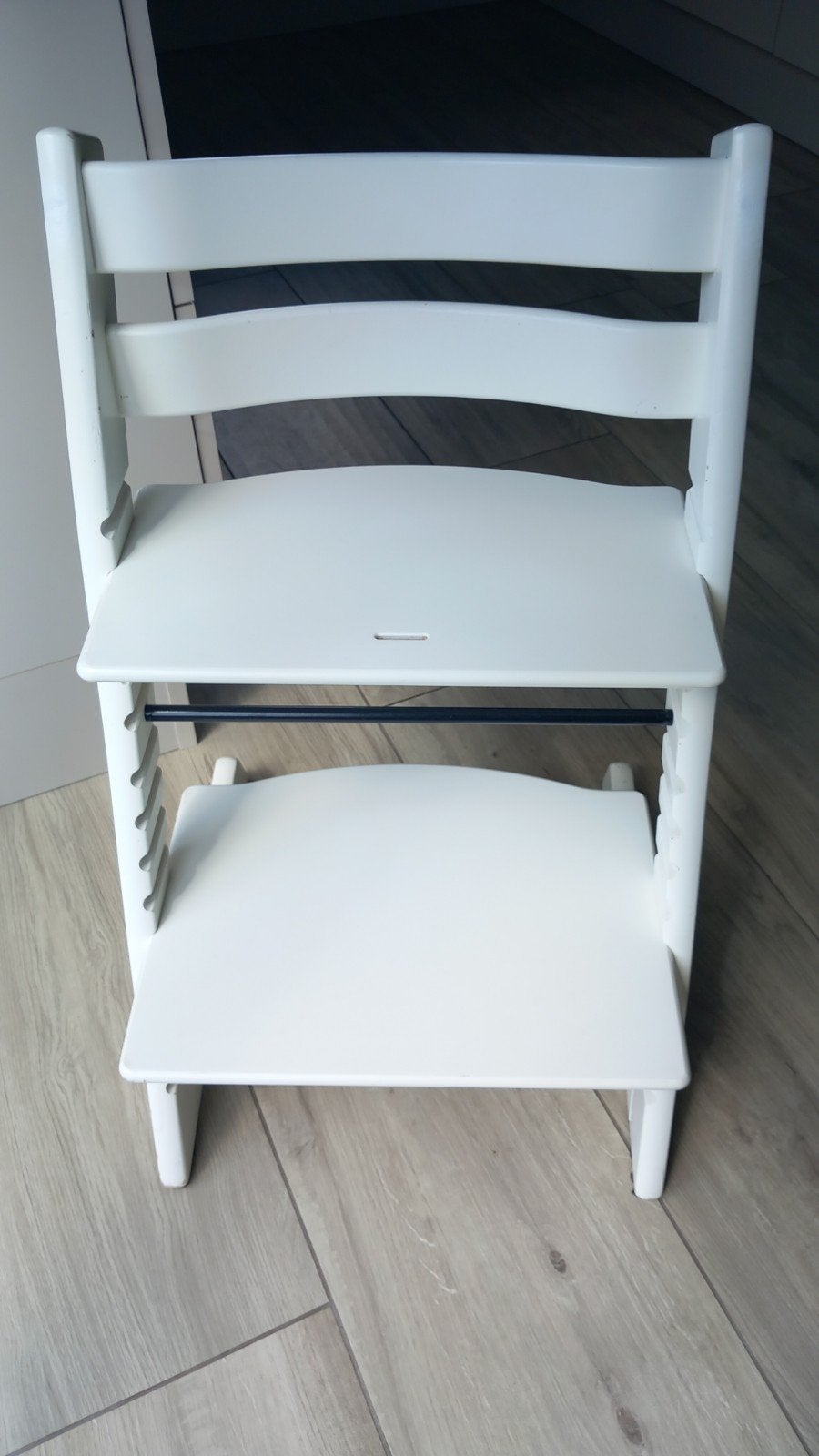Stokke Tripp Trapp kinderstoel - Wit (nieuwste model), Kinderen en Baby's, Kinderstoelen, Ophalen, Gebruikt, Meegroeistoel