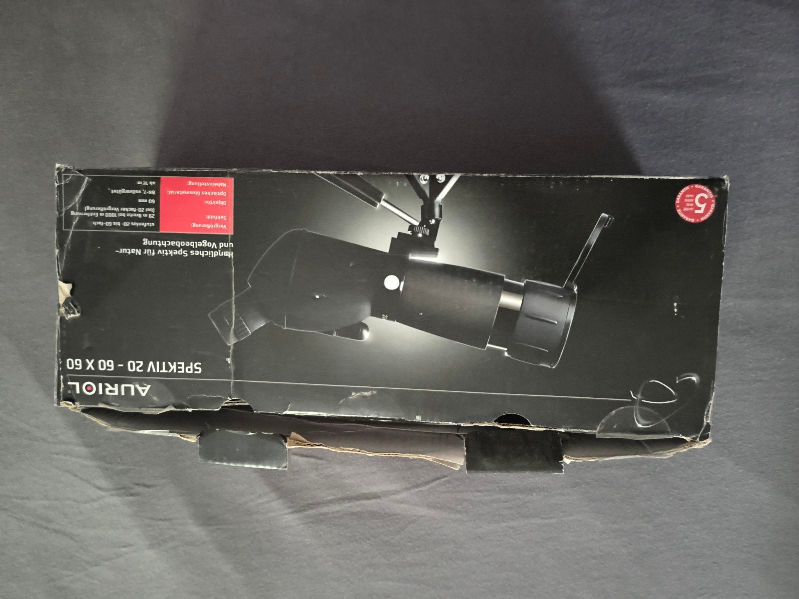 Telescoop AURIOL 20-60x60, zwart, Ophalen of Verzenden, Zo goed als nieuw