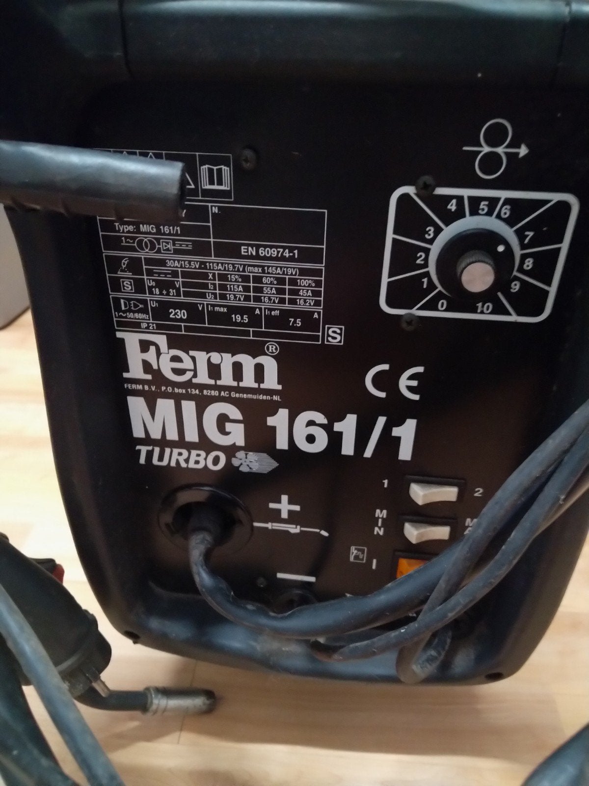 Ferm MIG 161/1 Turbo Lasapparaat - Zo goed als nieuw, Ophalen, Zo goed als nieuw, 150 tot 250 ampère, Co2