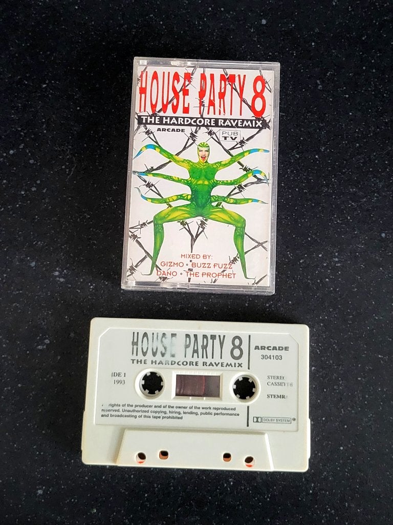 Franse House Party 8 cassette ( Hardcore / Gabber / Rave ), Gebruikt, 1 bandje, Dance, Ophalen of Verzenden