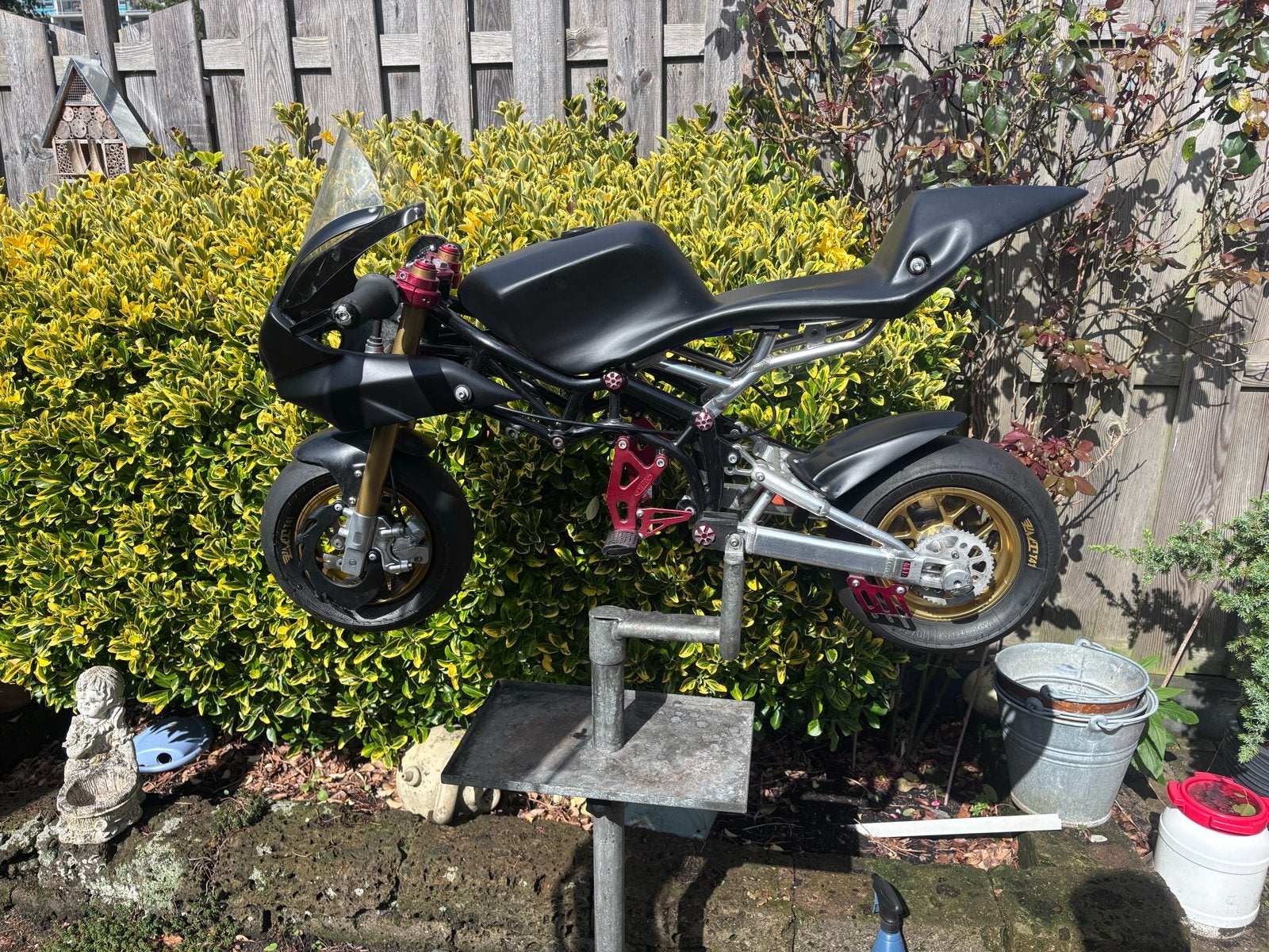 Dm minibike rollend, Ophalen of Verzenden, Gebruikt, Schijfrem, Overige typen