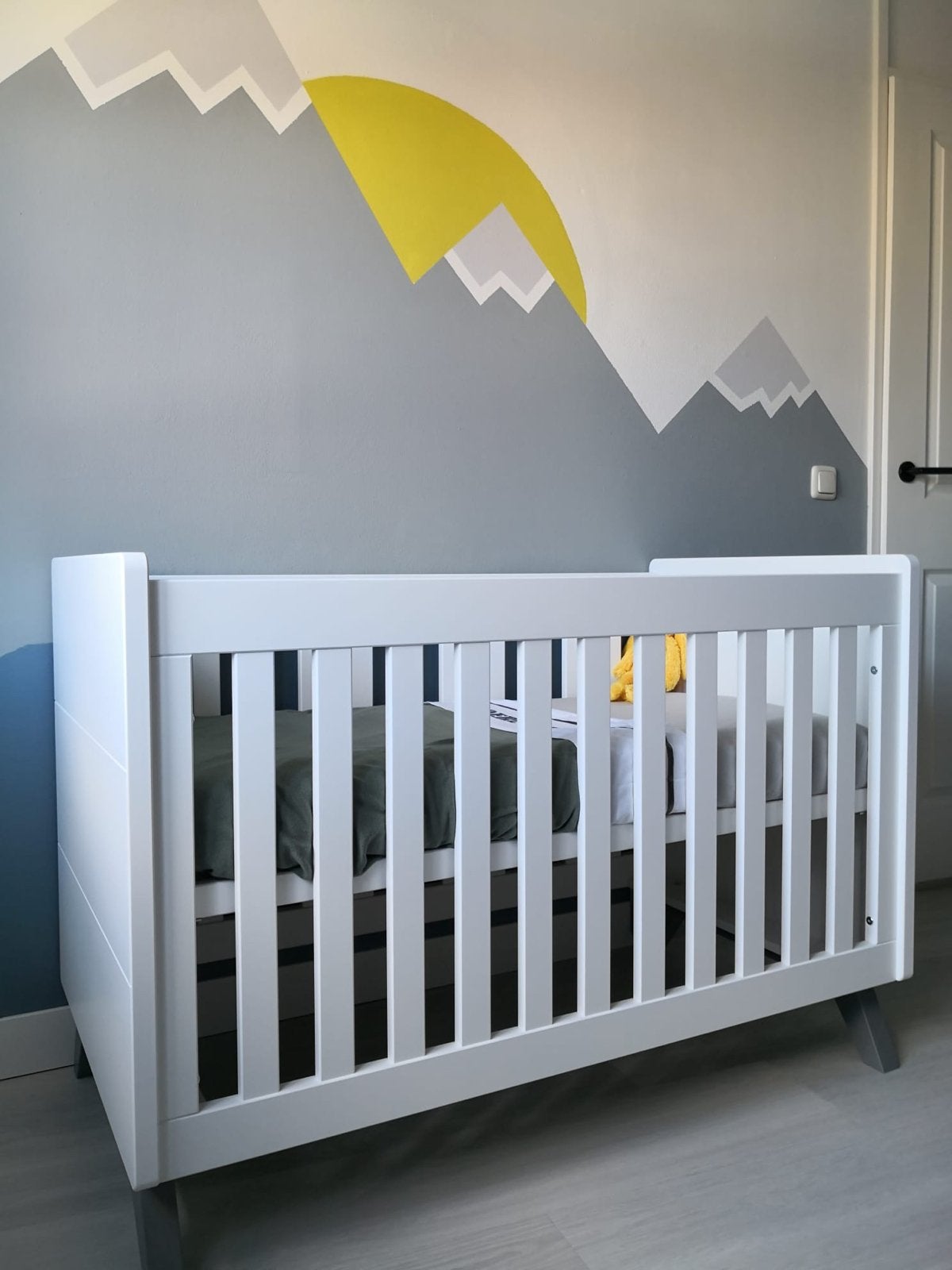Bopita Wit ledikant + comode + aerosleep matras, Ophalen, Gebruikt, Ledikant