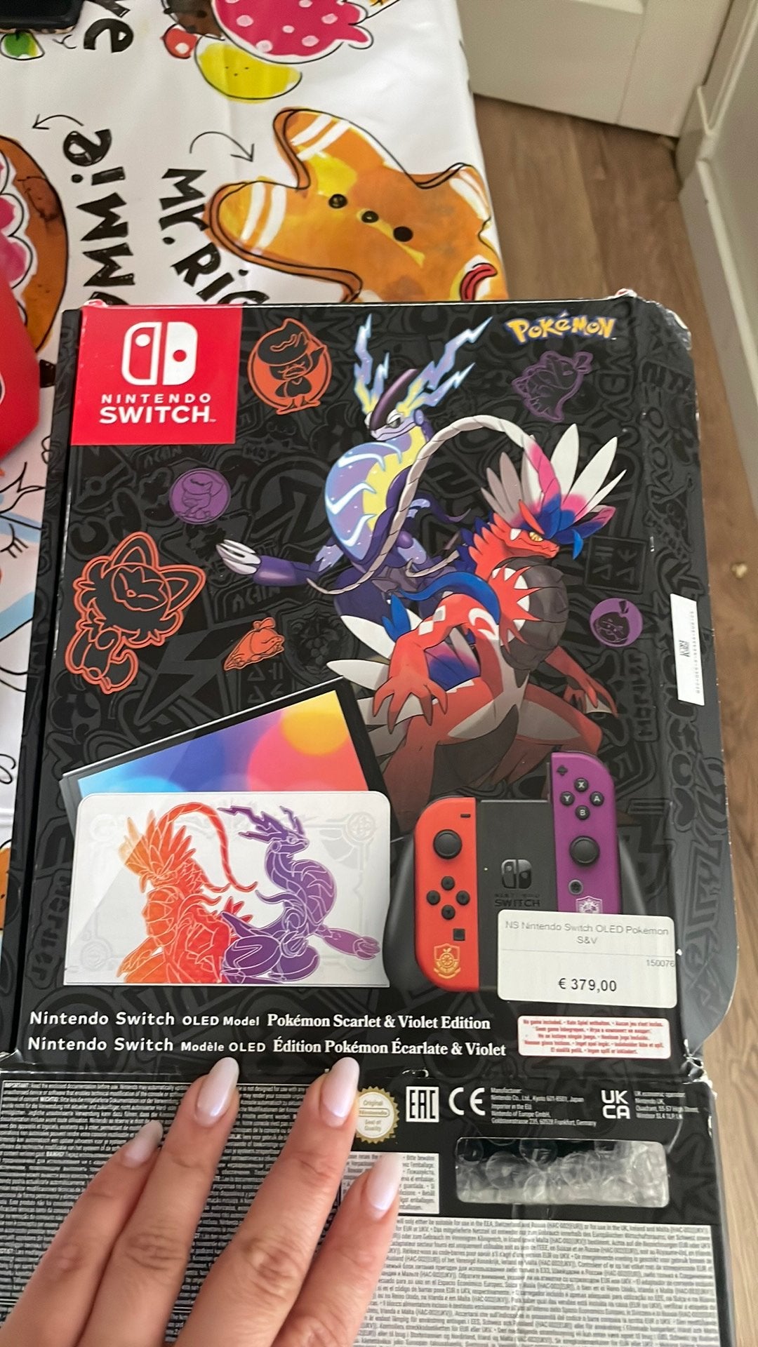 Switch Oled Pokémon Scarlet & Violet Edition, Spelcomputers en Games, Spelcomputers | Nintendo Switch, Ophalen, Zo goed als nieuw