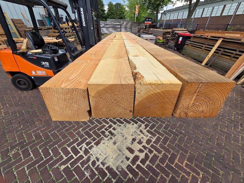 4 Douglas palen / balken 20x20 cm 6.00 m lang - nr: TB62, Ophalen, Nieuw, 250 cm of meer, Overige typen