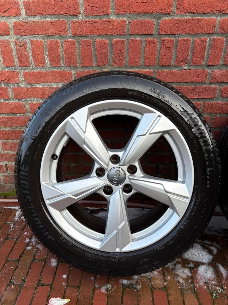 Audi S6 A6 c8 18 inch velgen origineel zomerbanden 225-55-18, Auto diversen, Wieldoppen, Zo goed als nieuw, Ophalen
