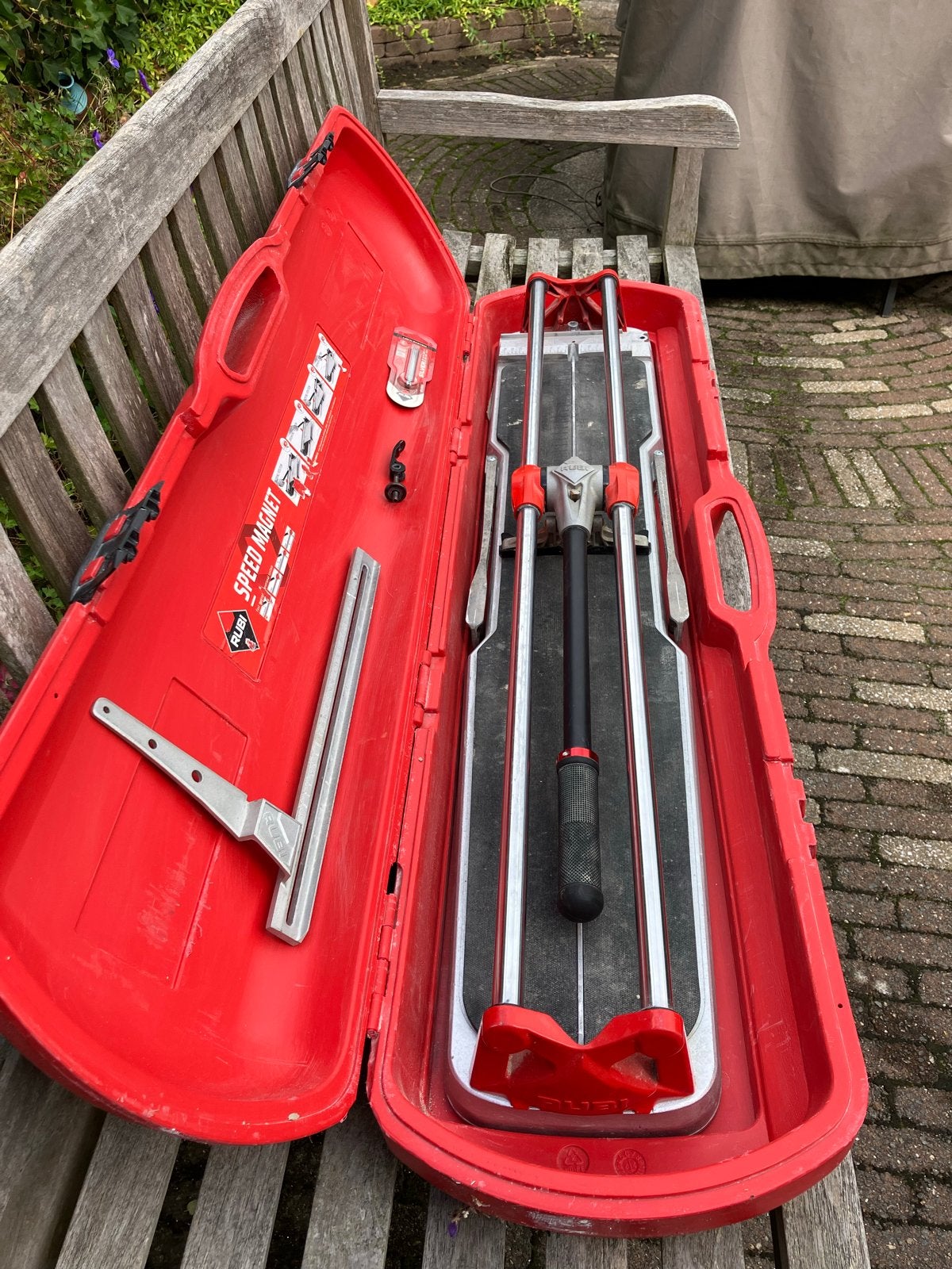 Rubi Speed Magnet 92 tegelsnijder met koffer, Doe-het-zelf en Verbouw, Ophalen, Gebruikt, Snijgereedschap, Rubi