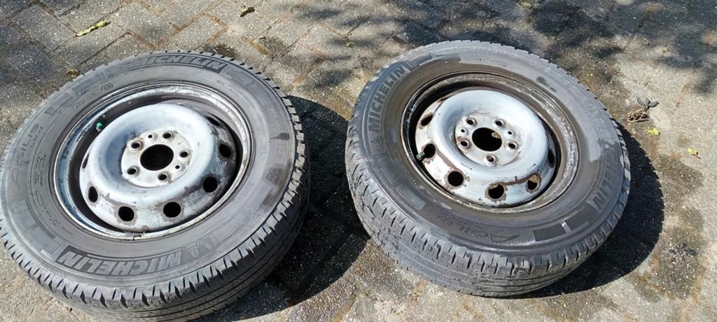 Michelin Camper banden voor fiat ducato 215/70R15CP, Ophalen, Gebruikt