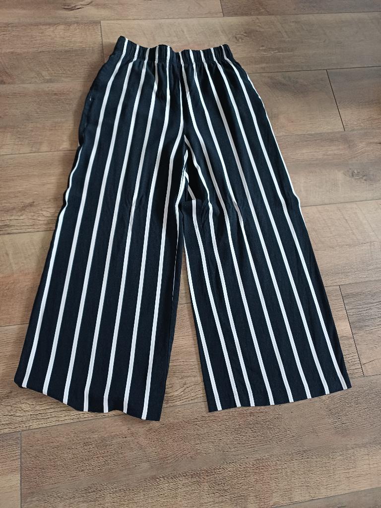 leuke H&M broek met zaken en met wijde pijpen en 34, Ophalen of Verzenden, Nieuw, Maat 34 (XS) of kleiner, Lang