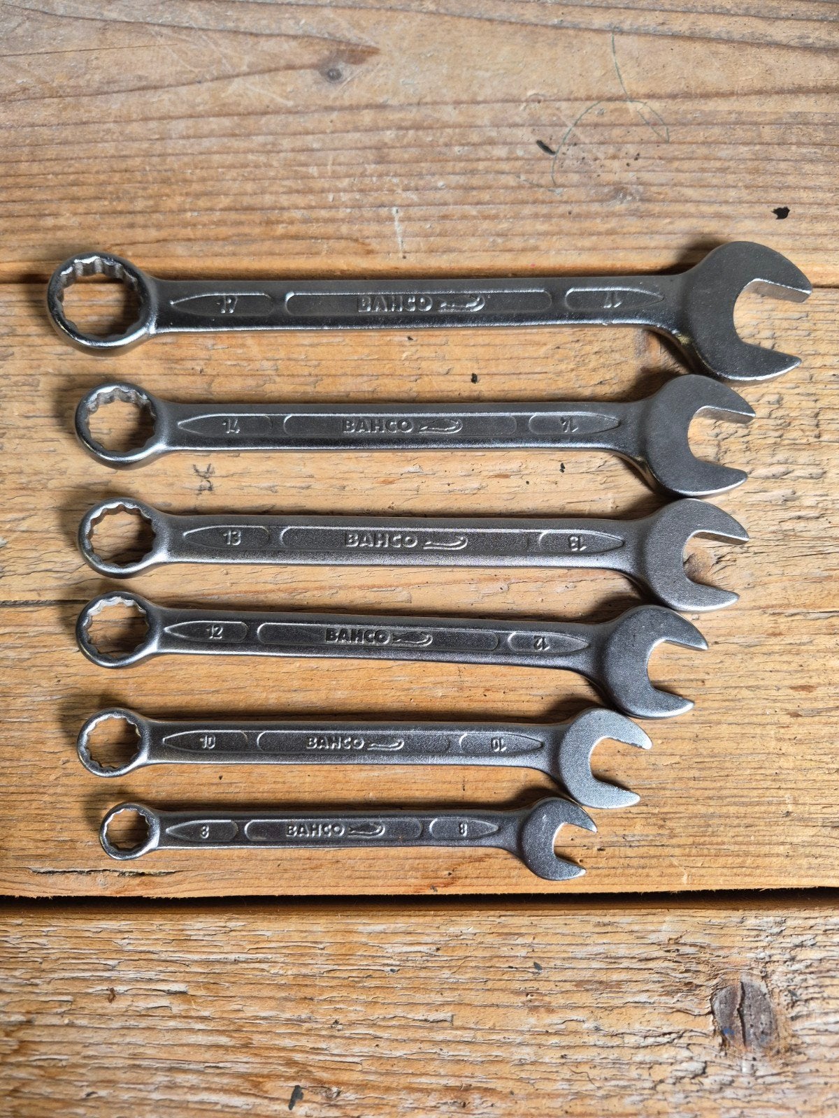 Bahco ringsteeksleutel set 6-delig (8-17mm), Ophalen of Verzenden, Zo goed als nieuw