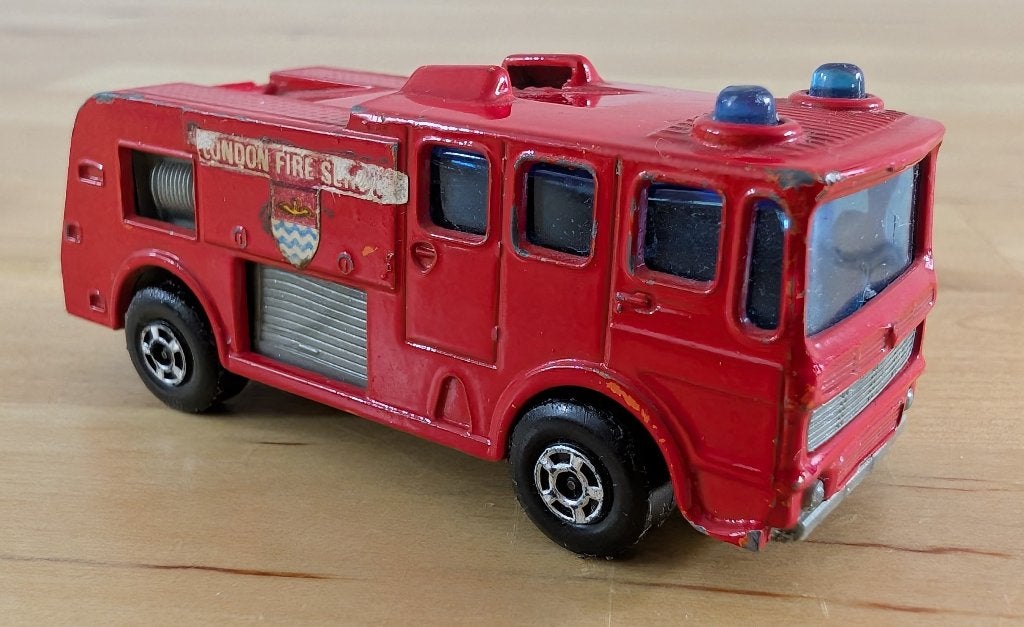 Merryweather fire engine 1969 Lesney Matchbox no 35, Ophalen, Gebruikt, Bus of Vrachtwagen