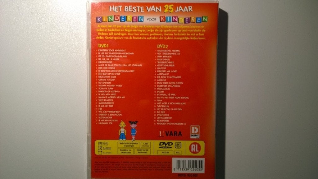 Kinderen voor Kinderen - Het Beste Van 25 Jaar (DVD), Alle leeftijden, Ophalen of Verzenden, Zo goed als nieuw, Muziekvideo's