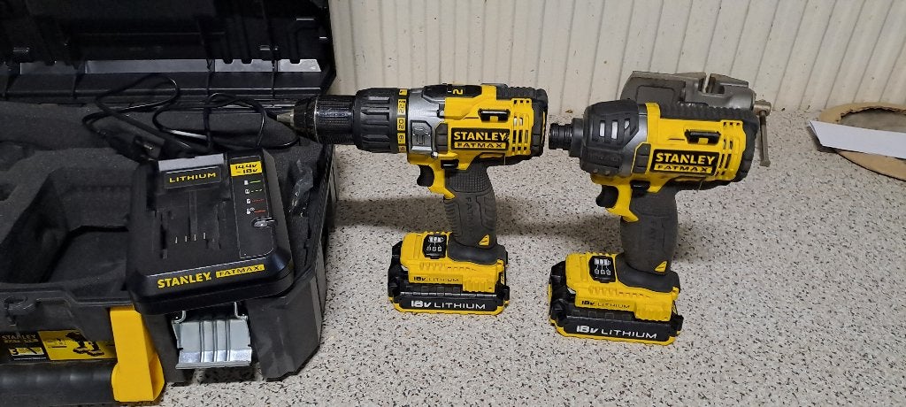 Stanley accu schroef klop boor machine, Doe-het-zelf en Verbouw, Gereedschap | Boormachines, Ophalen, Zo goed als nieuw, Boor- en Schroefmachine