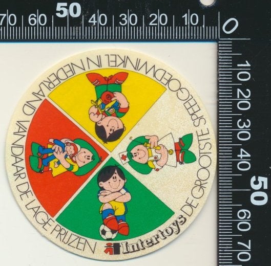Sticker: Intertoys - Grootste speelgoedwinkel in nederland, Ophalen of Verzenden, Zo goed als nieuw, Bedrijf of Vereniging