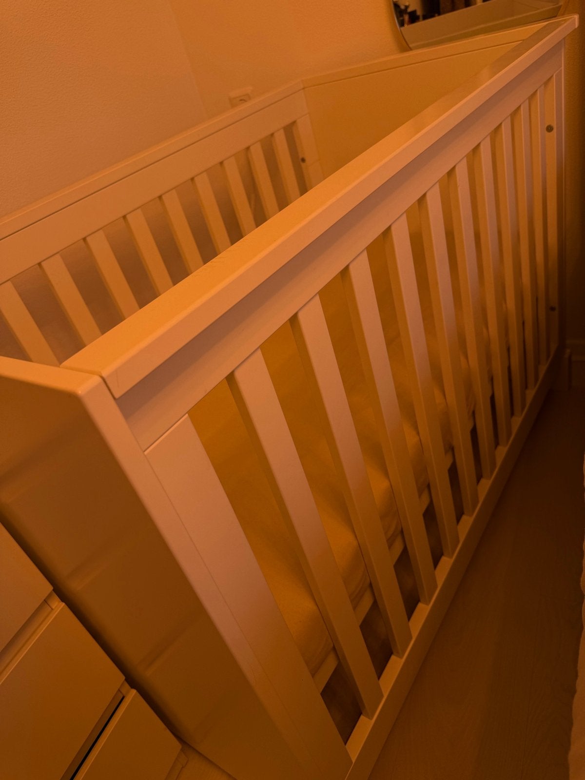 Baby ledikant incl matras=nieuw, Ophalen, Zo goed als nieuw, Ledikant