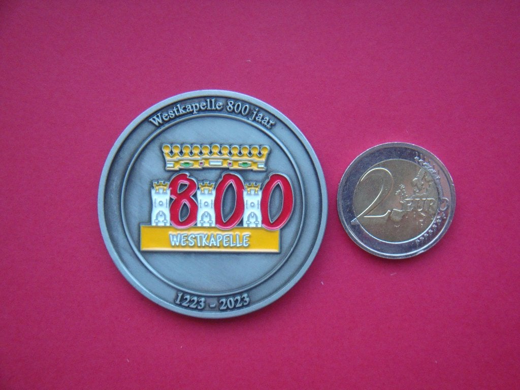 Lot penning UNC 800 jr Stadsrechten Westkapelle Zeeland 2023, Verzenden, Overige materialen, Nederland