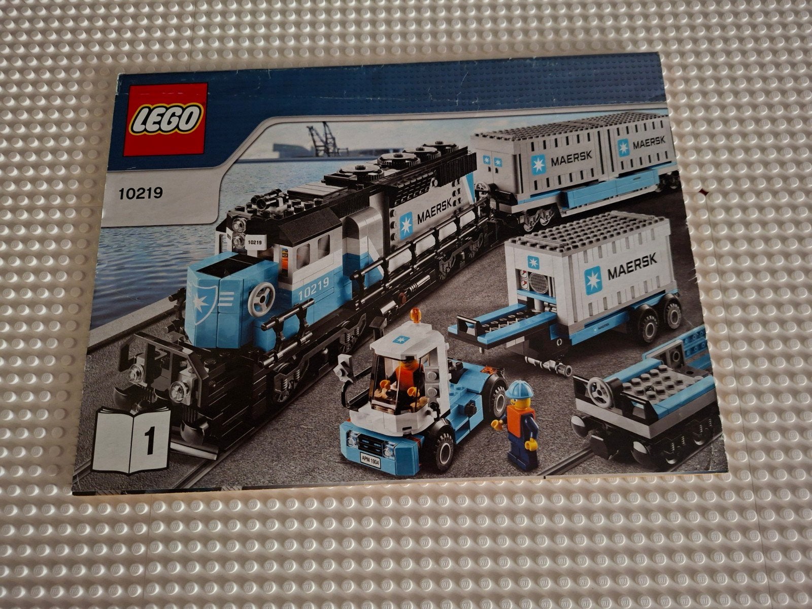 LEGO TREIN 10219 MAERSK LOCOMOTIEF COMPLEET, Kinderen en Baby's, Ophalen of Verzenden, Zo goed als nieuw, Lego