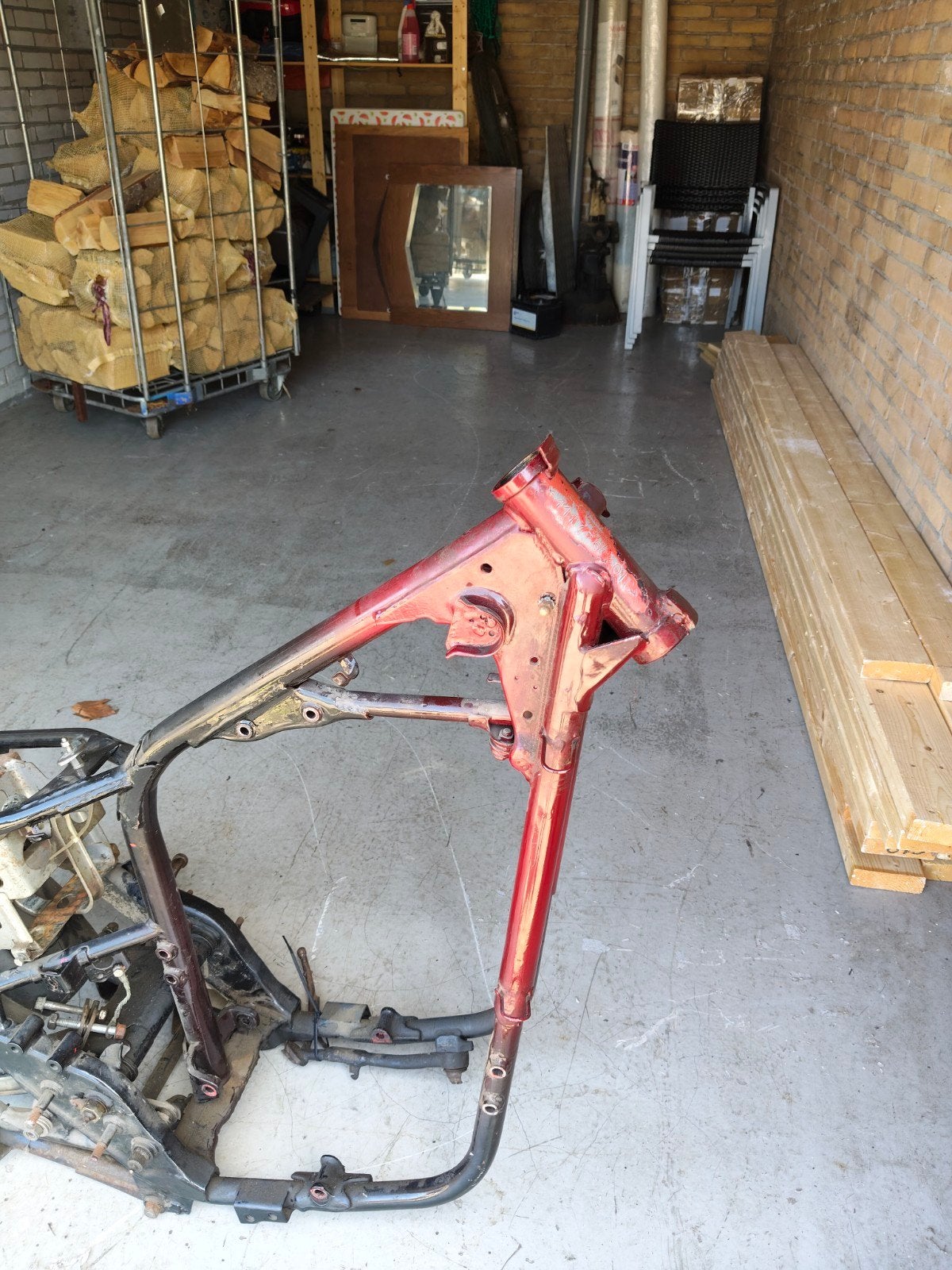 XS 650 frame met geldig kenteken 1977, Motoren, Onderdelen | Yamaha, Ophalen