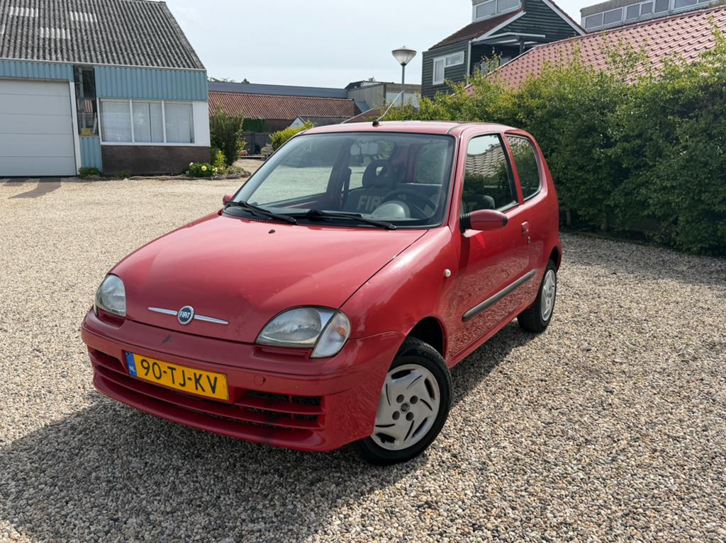 Fiat Seicento 1.1 2006 Rood lange apk, Voorwielaandrijving, 4 stoelen, Origineel Nederlands, 400 kg