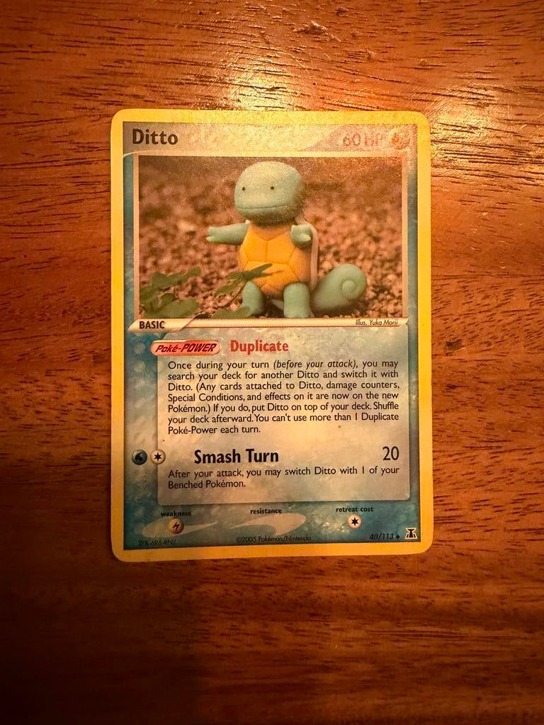 Ditto (squirtle) Delta species 40/113, Ophalen, Zo goed als nieuw