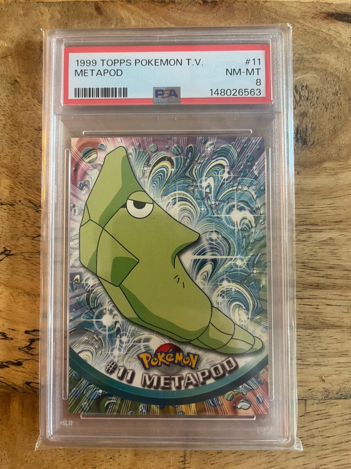 Metapod PSA 8 - Topps Pokemon TV 1999, Verzenden, Zo goed als nieuw, Losse kaart