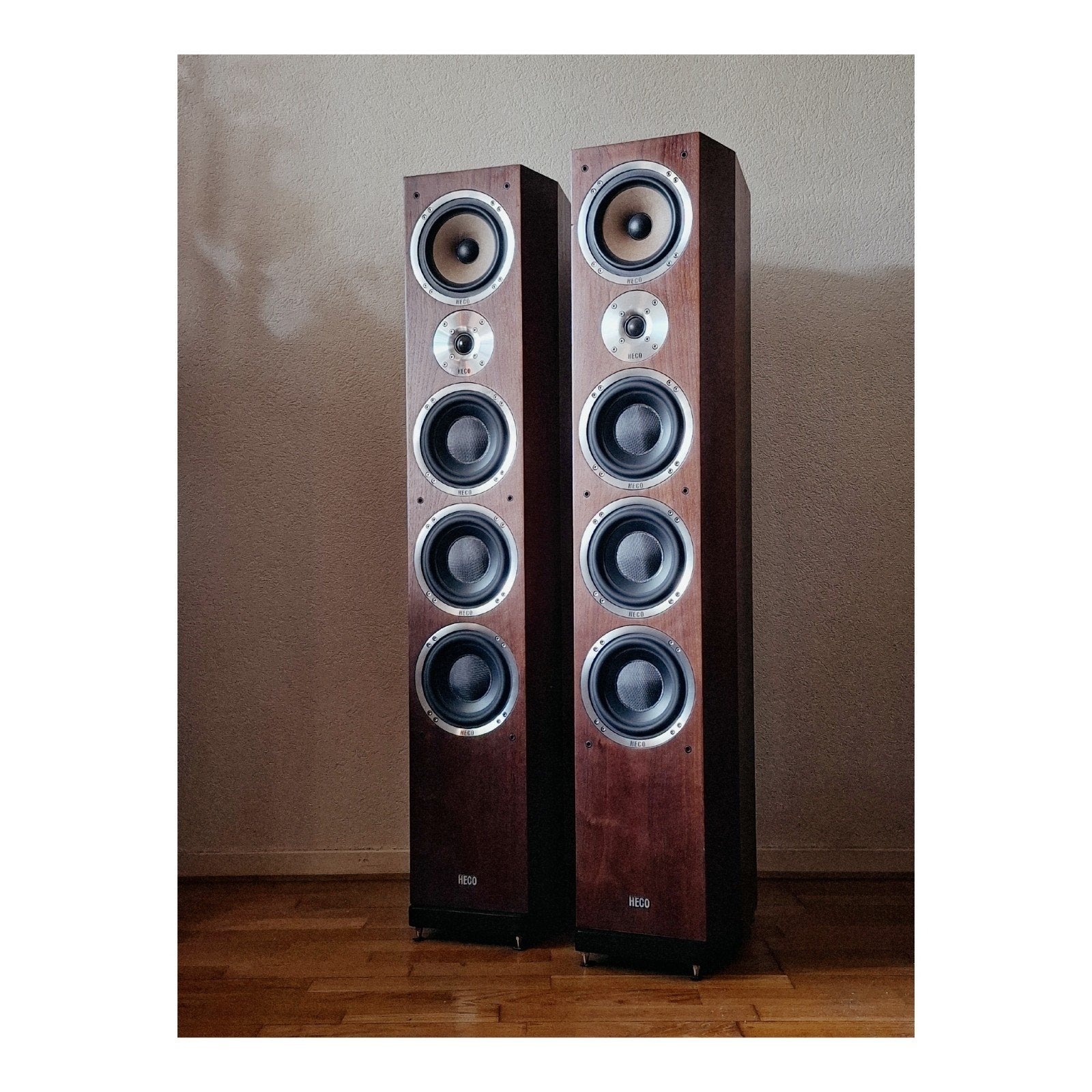 Heco Celan 800 | Wood finish | Speakers | Luidsprekers, Audio, Tv en Foto, Luidsprekers, Ophalen, 120 watt of meer, Front, Rear of Stereo speakers