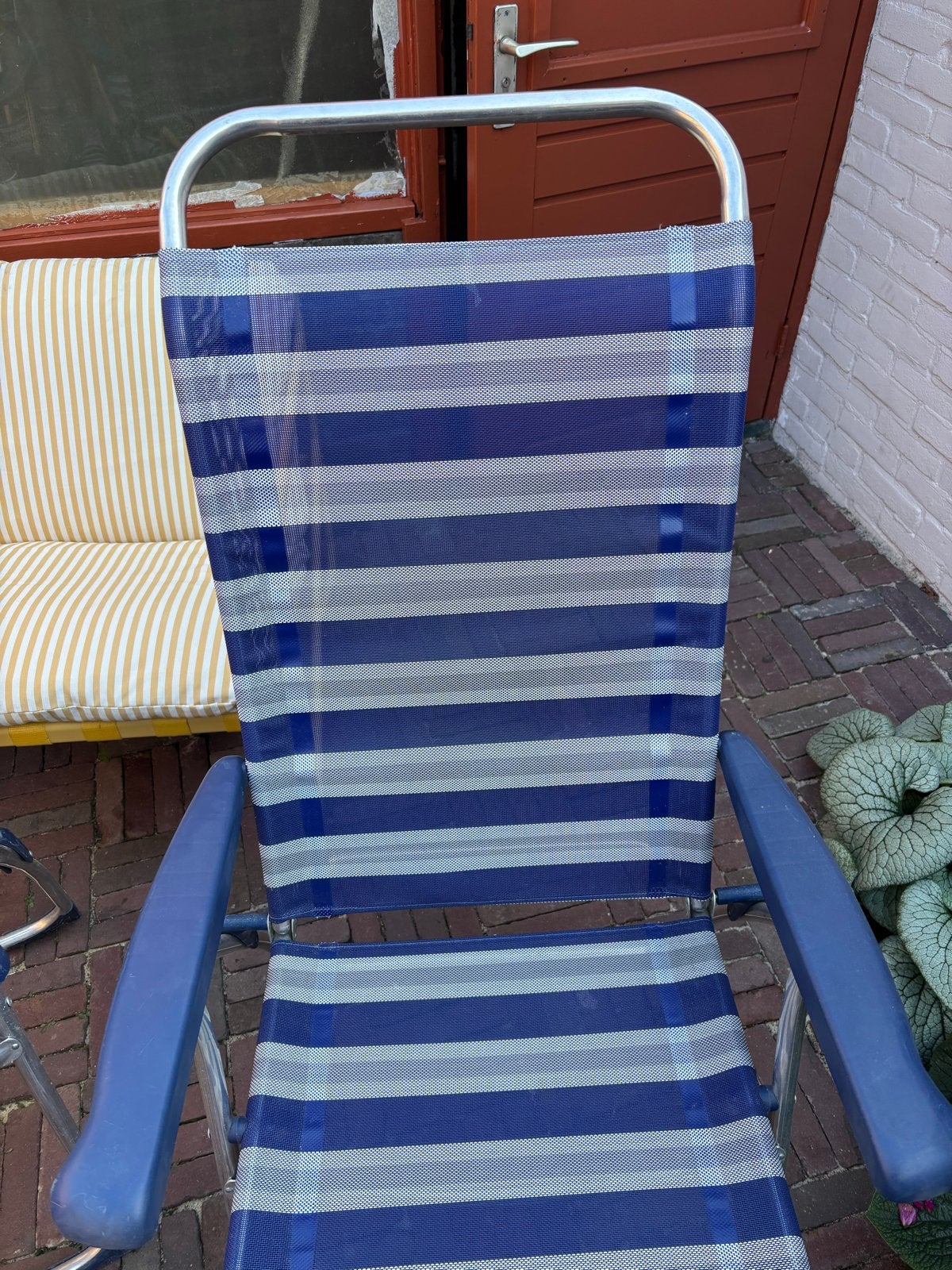 4 Gebruikte, maar goede campingstoelen, Ophalen, Gebruikt, Aluminium, Inklapbaar
