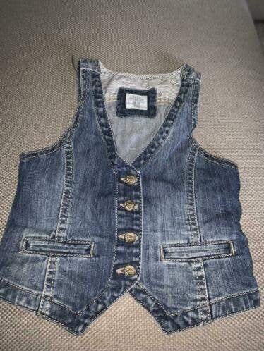 H&m gilet 116 vest vestje spijkervest, Kinderen en Baby's, Verzenden, Zo goed als nieuw, Meisje, Trui of Vest