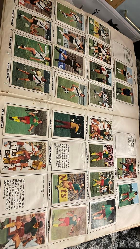 Diverse voetbalplaatjes seizoen 1972/1973, Ophalen of Verzenden, Gebruikt