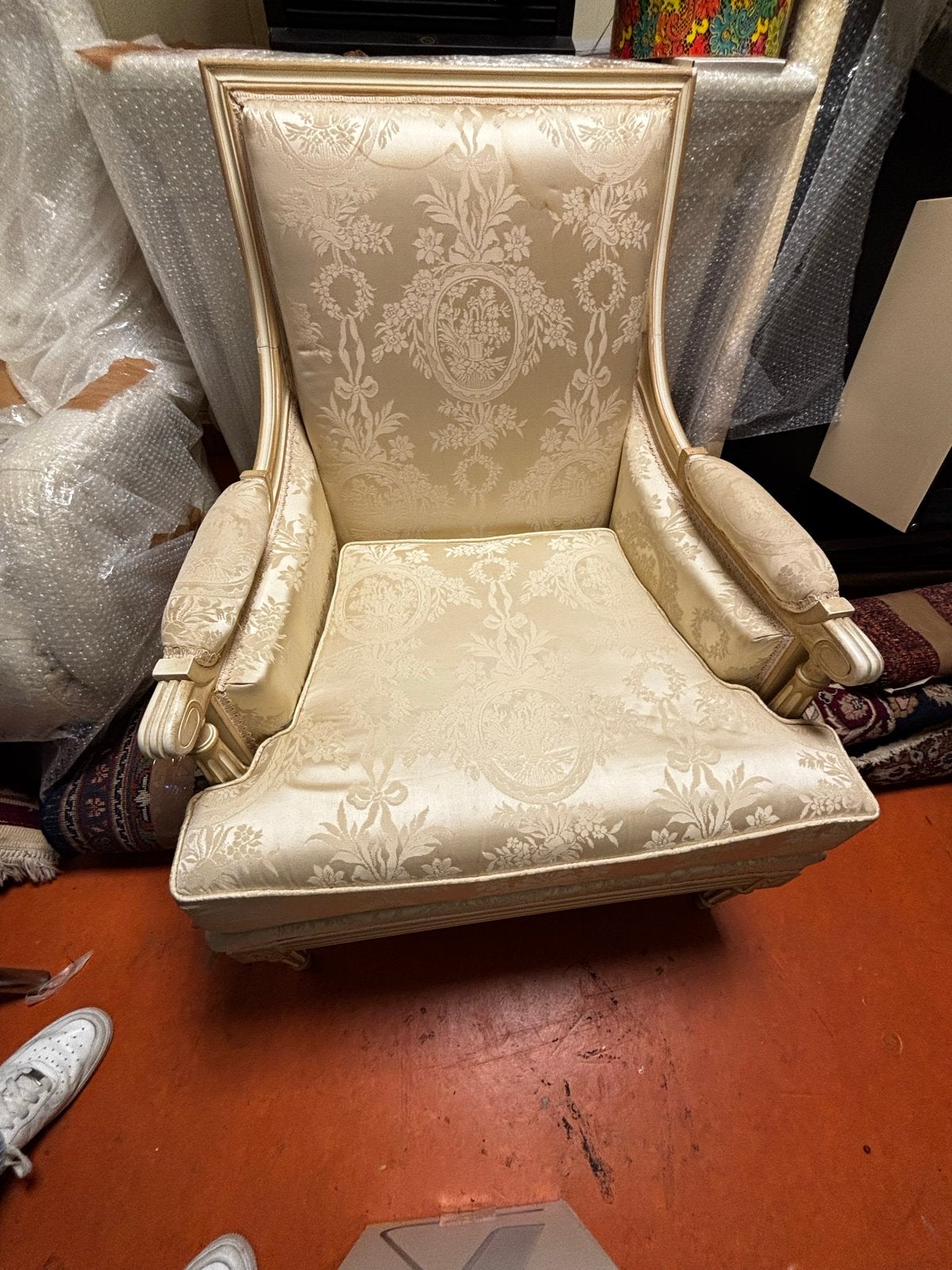 Elegante Lodewijk Franse Stijl Fauteuil, Ophalen of Verzenden