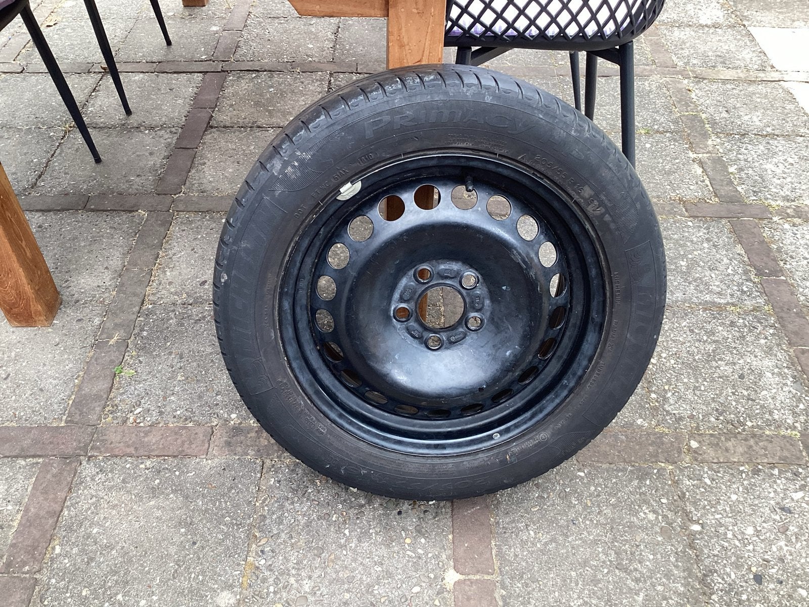 Michelin Primacy HP 205/55 R16 band op stalen velg, Ophalen
