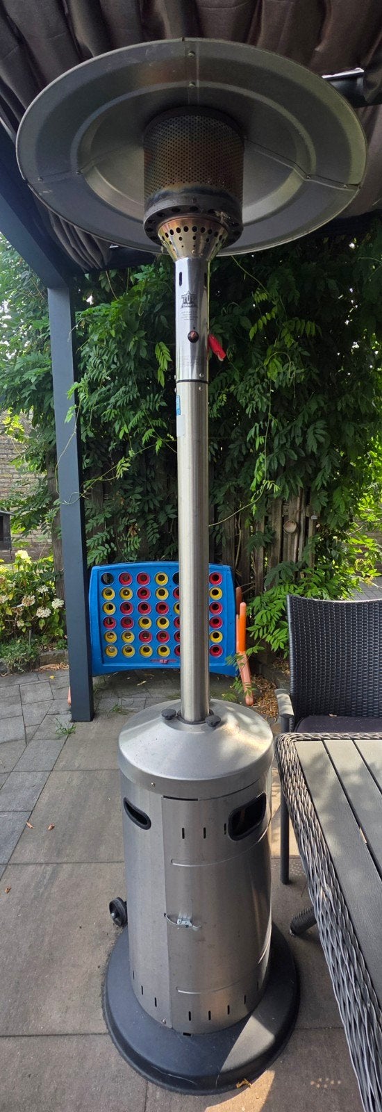 Terrasverwarmer, Ophalen, Gebruikt