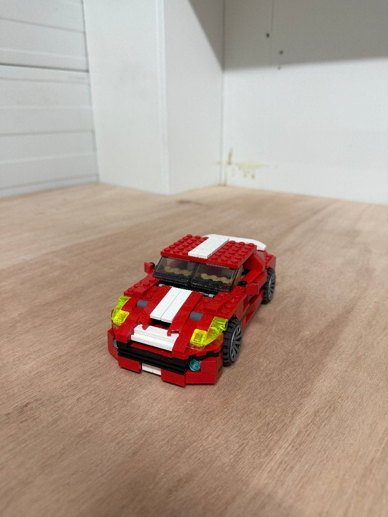 LEGO Rood Witte Sportauto (Machtige Motoren), City, Lego, Community@lego.com, Ophalen of Verzenden