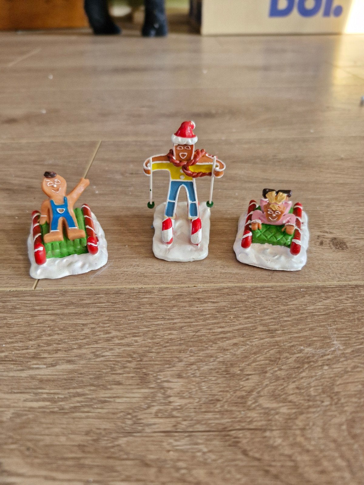 gingerbread 3 figuren, Ophalen, Zo goed als nieuw, Beeldje of Poppetje