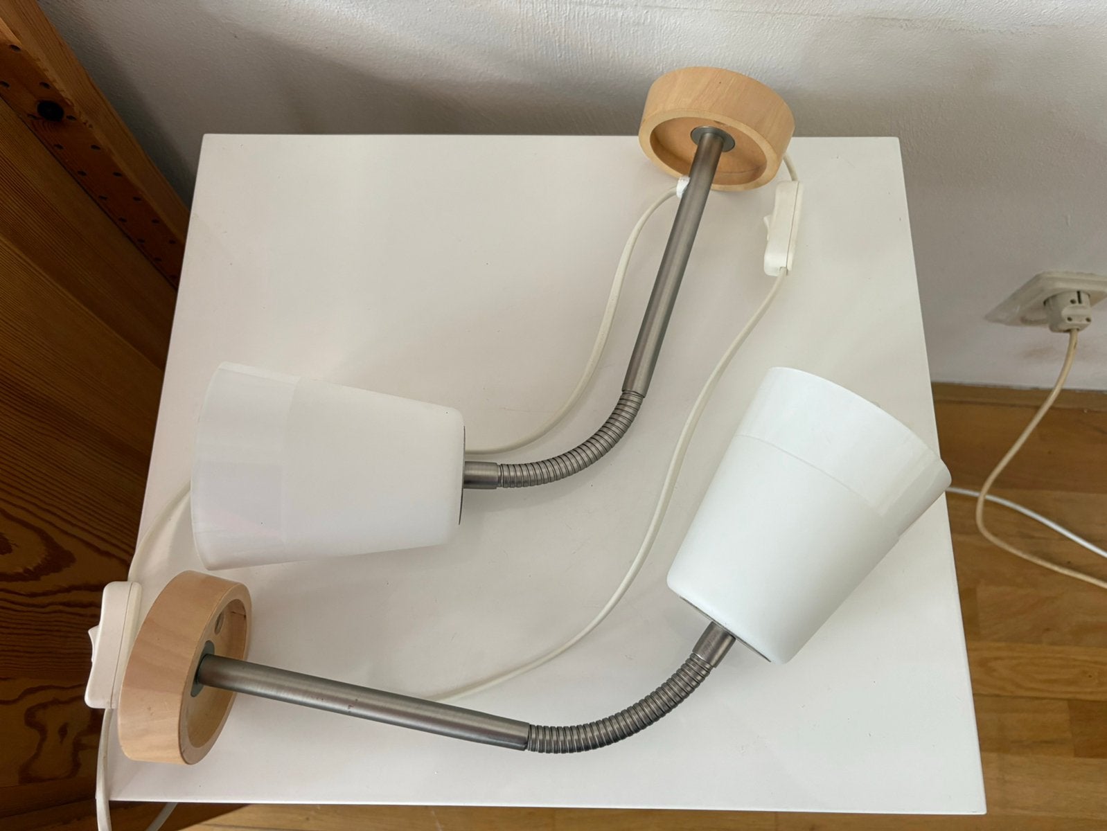 Ikea Basisk wandlampen 2 stuks, Ophalen, Gebruikt, Glas, Scandinavisch
