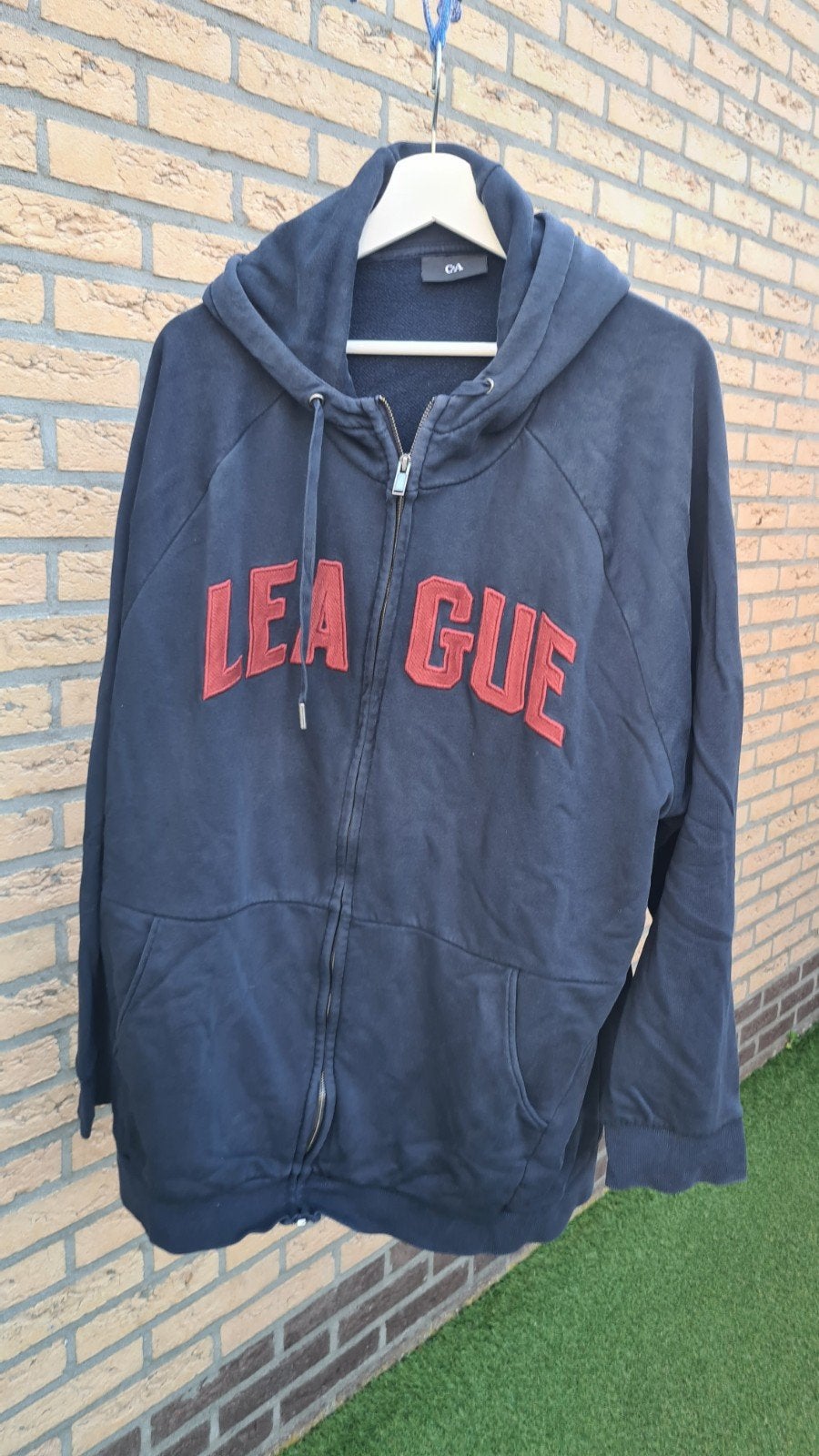 C&A League Hoodie Maat 3XL, Blauw, Overige maten, Gedragen, C&A