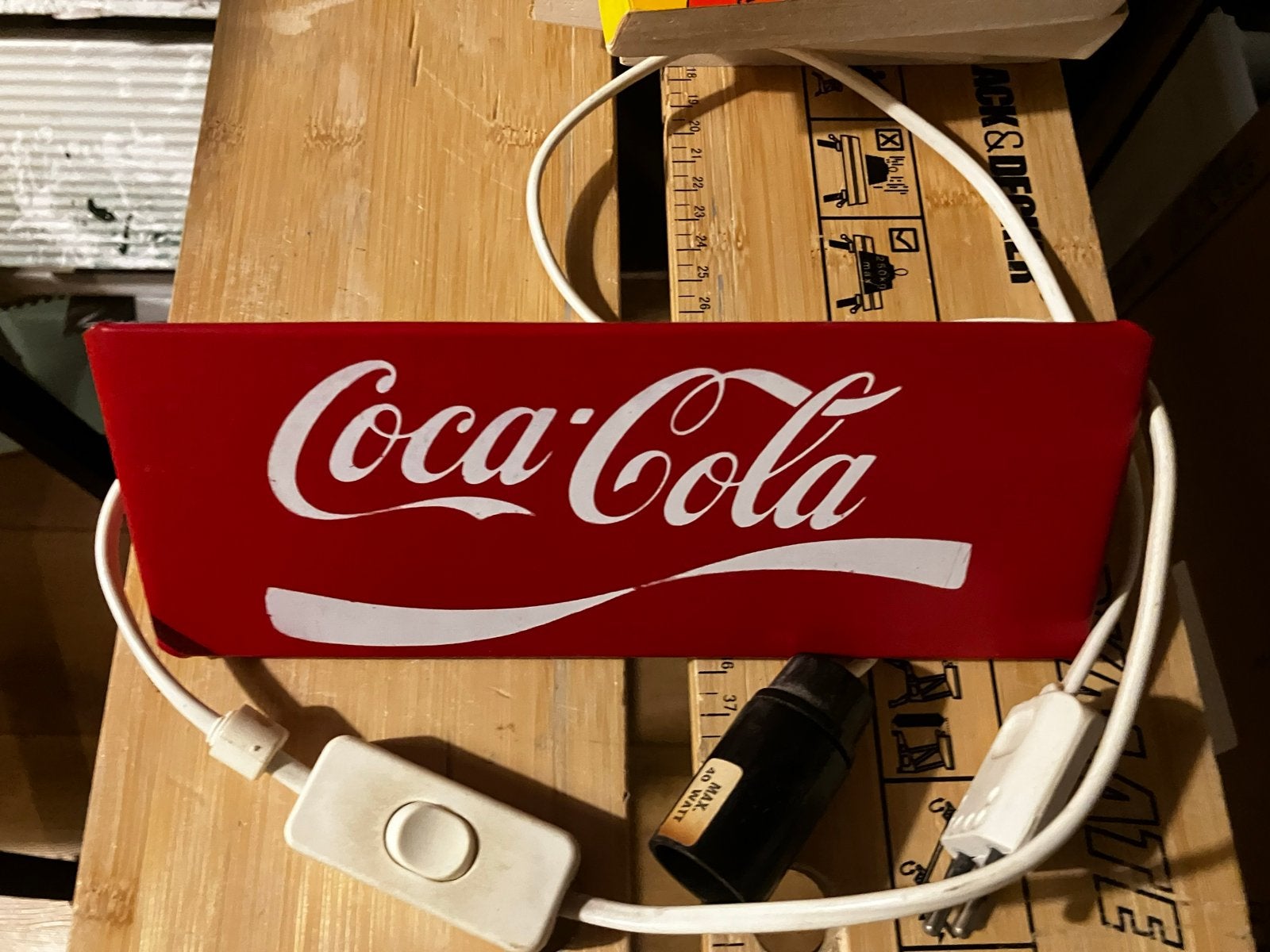 Vintage Coca-Cola Lichtbak - Decoratieve Verlichting, Ophalen of Verzenden