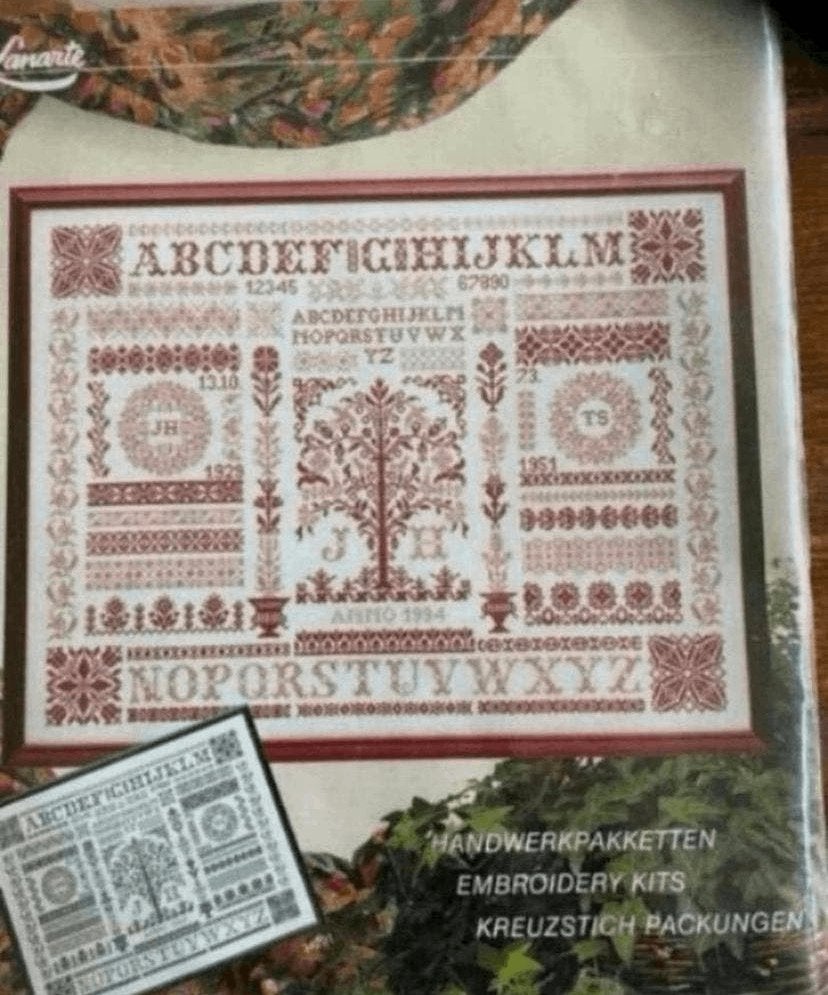 BORDUURPAKKET LANARTE MERKLAP ZELDZAAM, Ophalen of Verzenden, Nieuw, Handborduren, Borduurpakket