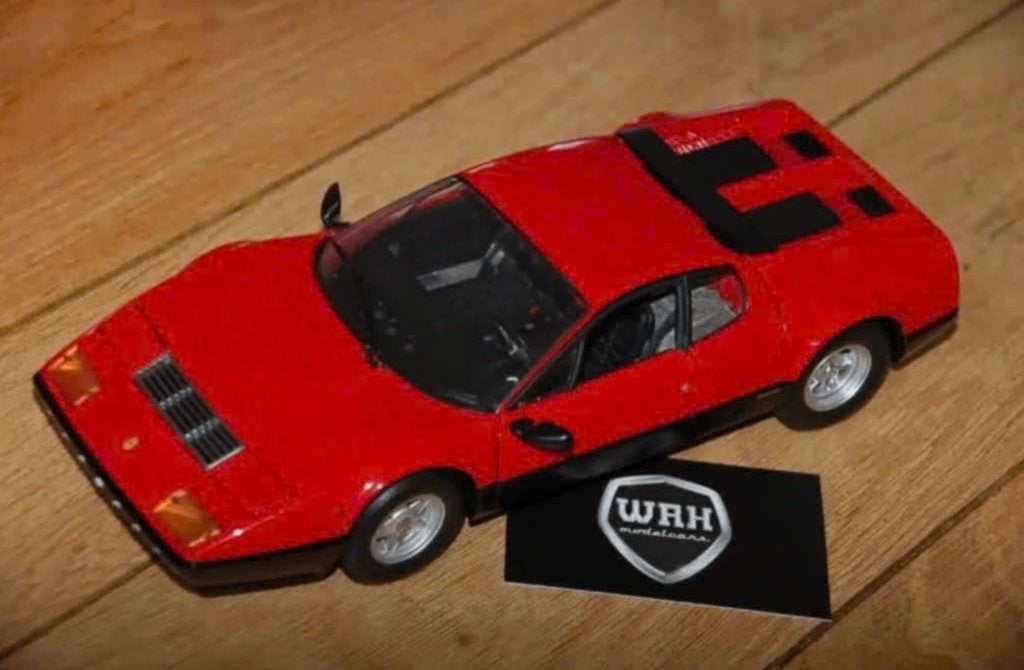 1:18 FERRARI 512 BB rosso corsa red no box Kyosho WRH, Verzenden, Zo goed als nieuw, Auto, Kyosho