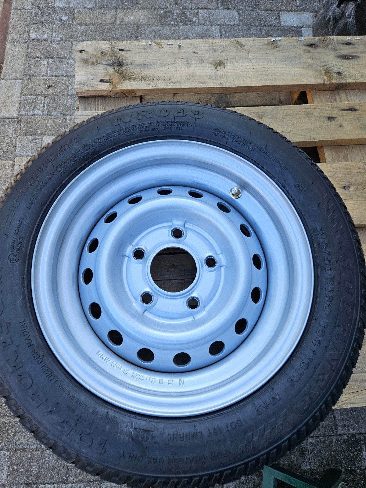 Nieuwe 13 inch aanhangwagen wielen 95/50R13C, steek 5x112 ,, Ophalen of Verzenden